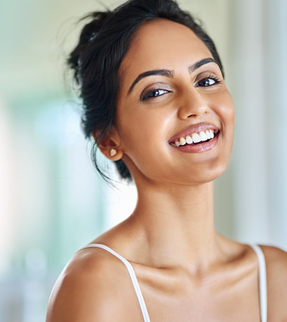 woman smiling